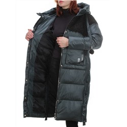 Y21636 DK. GREEN Пальто женское зимнее MEIYEE (200 гр. холлофайбера)