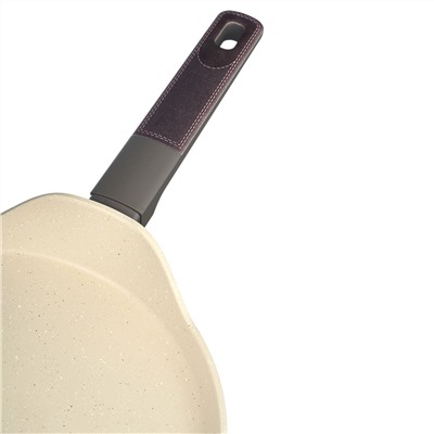 СКОВОРОДА БЛИННАЯ С АНТИПРИГАРНЫМ ПОКРЫТИЕМ PFLUON MARBLE, 24*4,3 СМ