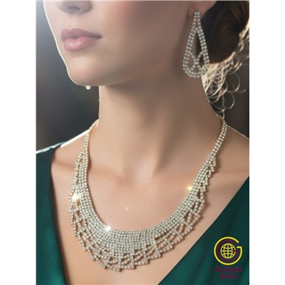 Набор бижутерии "Вечерний шарм" Арт Н5 модель 4 золото