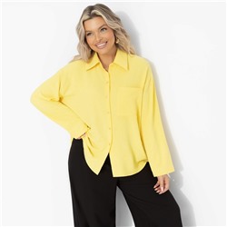 Рубашка свободного кроя, Создала себя сама (желтая)