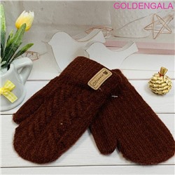 Детские варежки теплые с начесом длина 13,5 см Арт 4