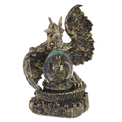 Фигурка декоративная в стекл.шаре "Дракон", D 6 см, L16 W13 H23 см