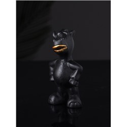 Фигурка гипс «Конь реальный», 8 см, чёрный