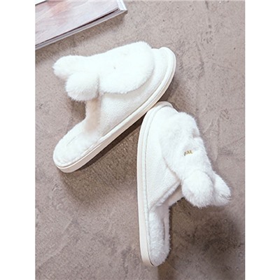 Тапочки «Сонные кролики» белые