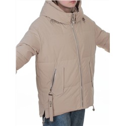 2387 BEIGE Куртка зимняя женская (150 гр. холлофайбер)