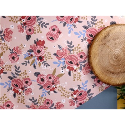 Упаковочная бумага «Flora», red (50*70 см)