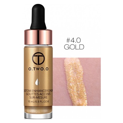 Жидкий хайлайтер O.TWO.O Custom Enhancer Drops №4 Gold 15 ml
