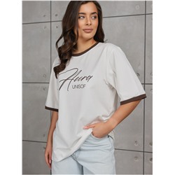 Футболка "Аура" Экрю женская