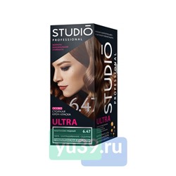 Крем-краска Studio Ultra для волос цвет: 6.47 Каштаново-медный, 50/50/15 мл.