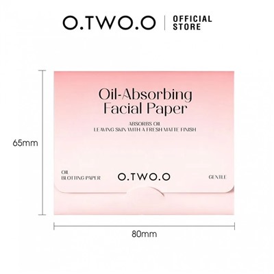 Матирующие салфетки для лица O.TWO.O 30 шт