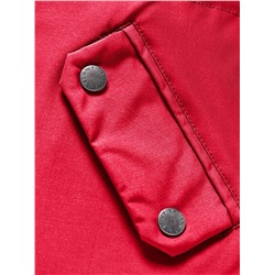 Парка зимняя подростковая для девочки красного цвета 9332Kr