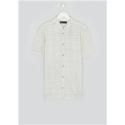 Short Sleeve Dash Print Jersey Shirt