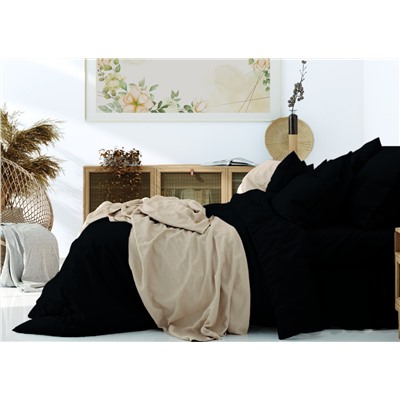 Простыня из поплина Антрацит