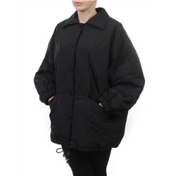 H24-213 BLACK Куртка демисезонная женская (100 гр. синтепон)