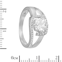 Кольцо 'Эмилия' с фианитами ТГКС.835Ф0