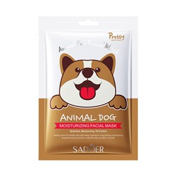Тканевая маска увлажняющая с рисунком Щенок SADOER ANIMAL DOG Moisturizing Facial mask, 25г