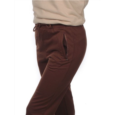 NOE103 BROWN/BEIGE Костюм спортивный женский (хлопок 90%, полиэстер 10%)