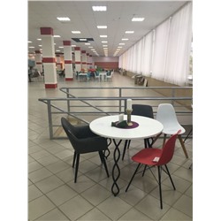 Стол SHT-TU17/80 МДФ
                        черный муар / белый