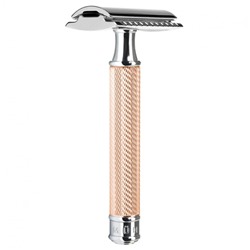 Muhle TRADITIONAL Rasierhobel R 89 Rosegold geschlossener Kamm  Безопасная бритва TRADITIONAL R 89, розовое золото, закрытый гребень