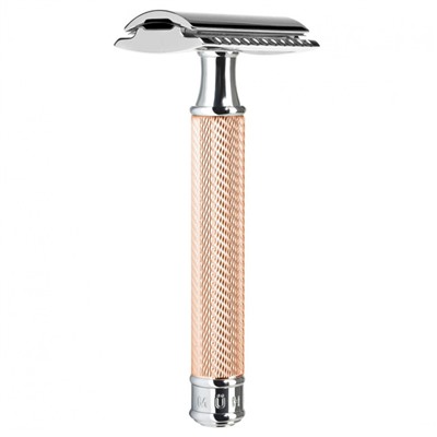 Muhle TRADITIONAL Rasierhobel R 89 Rosegold geschlossener Kamm  Безопасная бритва TRADITIONAL R 89, розовое золото, закрытый гребень
