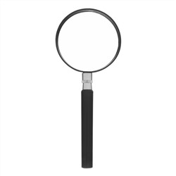 Лупа 5 кратная, D 60 мм, с рукояткой Sparta