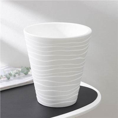 Кашпо для цветов со вставкой «Валенсия», 5.2 л, белое