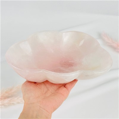 Радуга Самоцветов Чаша из мадагаскарского Розового кварца