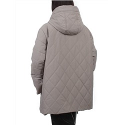 F-801 GRAY BEIGE Куртка демисезонная женская (100 гр. холлофайбер)