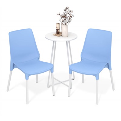 Обеденная группа SHT-DS324
                        голубой / белый муар