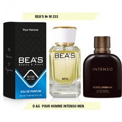Beas M233 Dolce & Gabbana Intenso Pour Homme edp 50 ml, Парфюм мужской Beas M233 создан по мотивам аромата Dolce & Gabbana Intenso Pour Homme