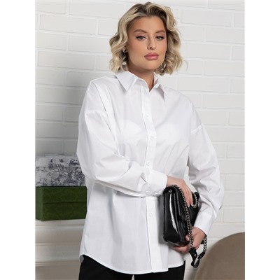 Рубашка хлопковая Рина (белая) Б15260-53М