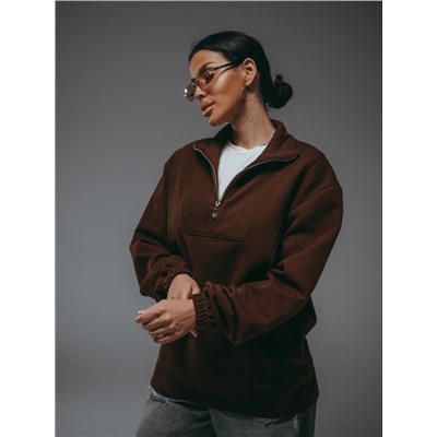 Свитшот Брамея коричневый Лт