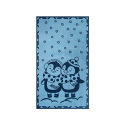 Полотенце махровое 6с103.412ж1 Пингвики(джинс) 50х90см