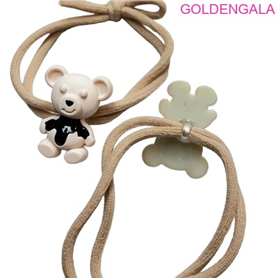 Резинки детские для волос (Мишки) 2 шт Арт 61 Корея тип 5