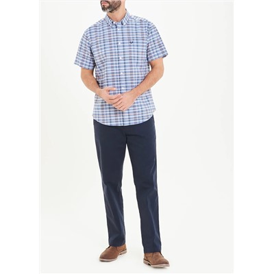 Lincoln Short Sleeve Check Oxford Shirt