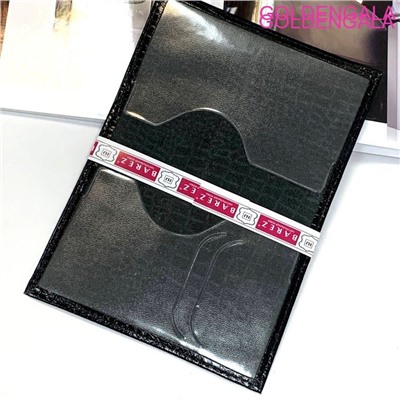 Обложка для паспорта из кожи черная