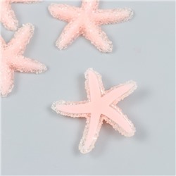 Декор для творчества пластик «Оранжевая морская звезда», сахарная, 3.8×0.5×3.8 см