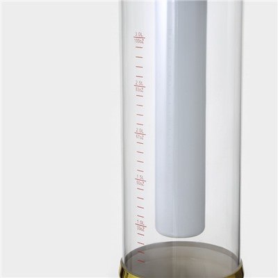 Башня пивная «Петронас», 3 л, колба для льда, подсветка, 2 батарейки AG3, золотистая