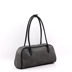 NEW Сумка 2042 македония серый+черный