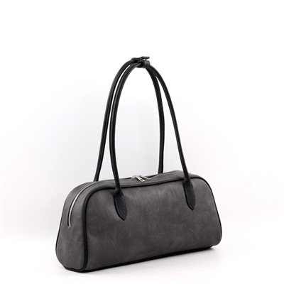 NEW Сумка 2042 македония серый+черный