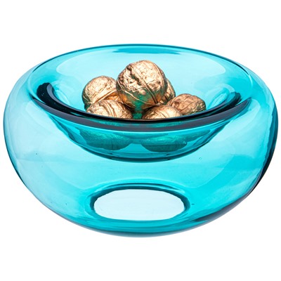 ВАЗА "D'ARTE" BLUE 19.5*19.5*10 CM