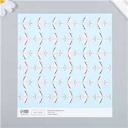 Бумага для скрапбукинга «Арт Узор. Самолёты», 180 г/м², 15.5×17 см