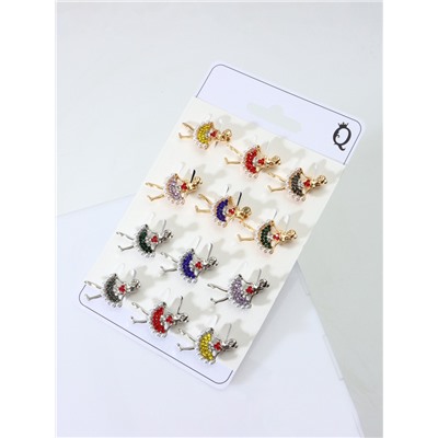 Брошь «Балеринка» мини, МИКС