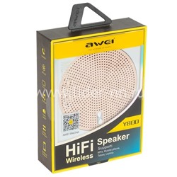 Колонка AWEI (Y800) Bluetooth/MicroSD (черная/металл)