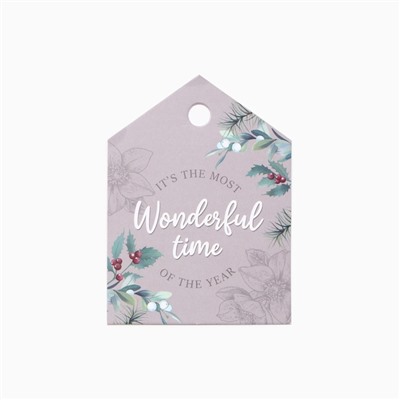 Набор новогодний подарочный "Этель" "Wonderful time": полотенце 40х70 см., ложка кухонная, доска кухонная