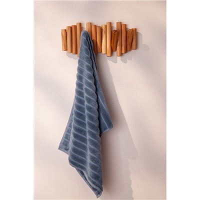 Полотенце для рук Waves джинсово-синего цвета из коллекции Essential, 50х90 см