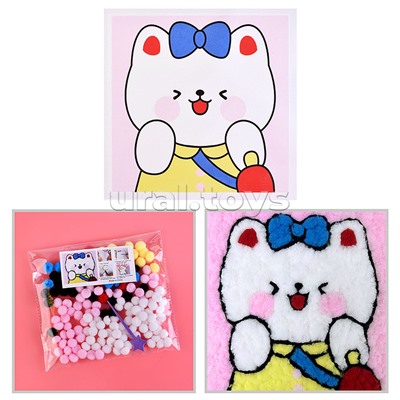 Набор творческая мастерская "Милая киска" 22*22 см.