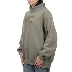2510 GRAY GREEN Толстовка женская (85% хлопок, 10% полиэстер, 5% спандекс)