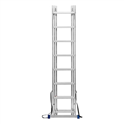 Лестница, 3 х 8 ступеней, алюминиевая, трехсекционная, Сибртех