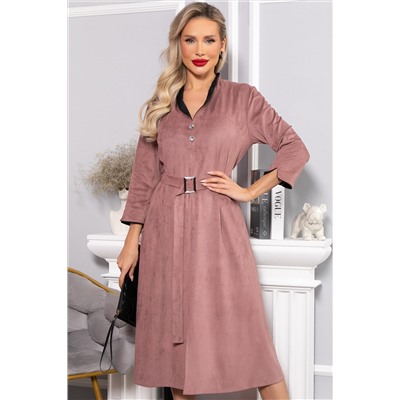 Платье замшевое Дарьяна НЬЮ (пыльная роза) П14651-18М